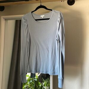Splendid Blue Long Sleeve Top